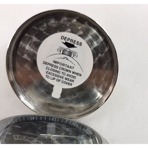 Carbon Fiber Chronograph Pocket Watch by Legere New - Picture 5 of 7